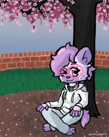 Commission for @aroseyhyena (colored sketch with background)